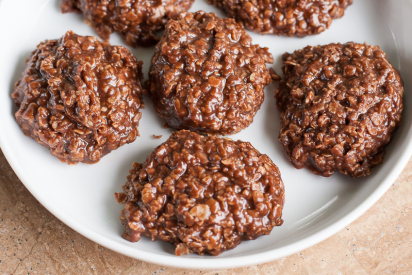 Chocolate Peanut Butter No Bake Cookies