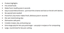 Load image into Gallery viewer, Big Mouth 800w Powerful Motor Juice Extractor