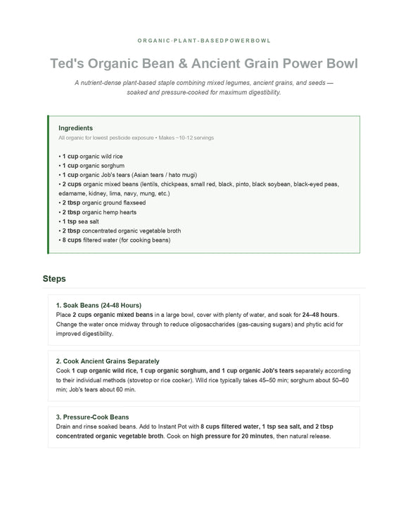 Ted's Bean Power Bowl