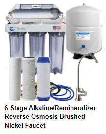 6 Stage Reverse Osmosis Alkaline/Ionizer Negative ORP Filter Water System - Complete
