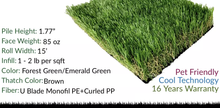Load image into Gallery viewer, 300 Square Feet of Artificial Turf
